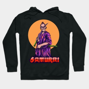 Samurai skull Illustration Hoodie